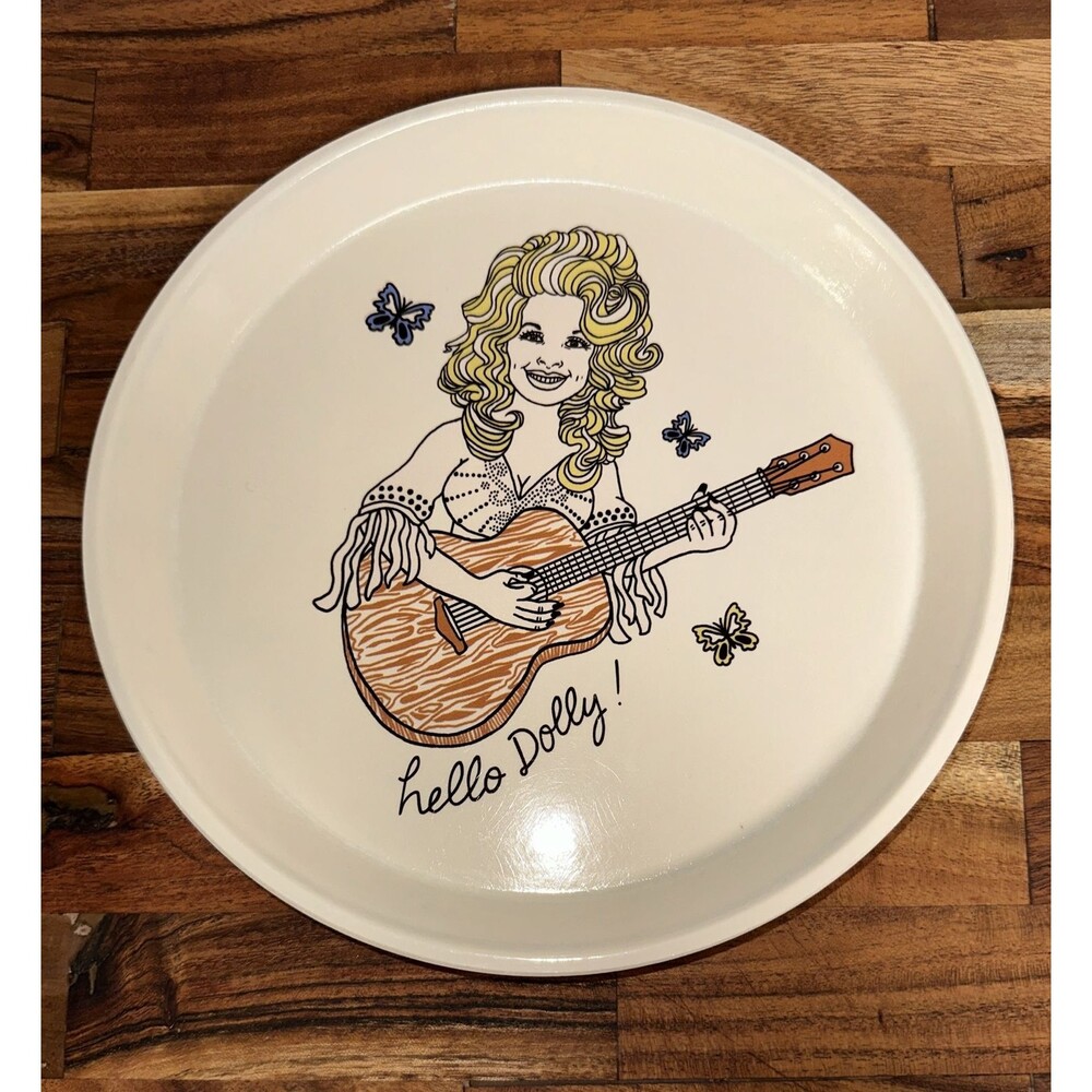 Dolly Parton Trinket Tray Fishes Eddy Taylor Quinn Illustration Camtray Cambro